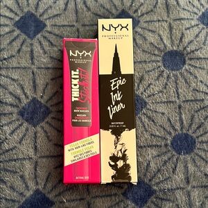 NYX Epic Ink Liner and Brow Mascara Duo New Sealed Eye Bundle